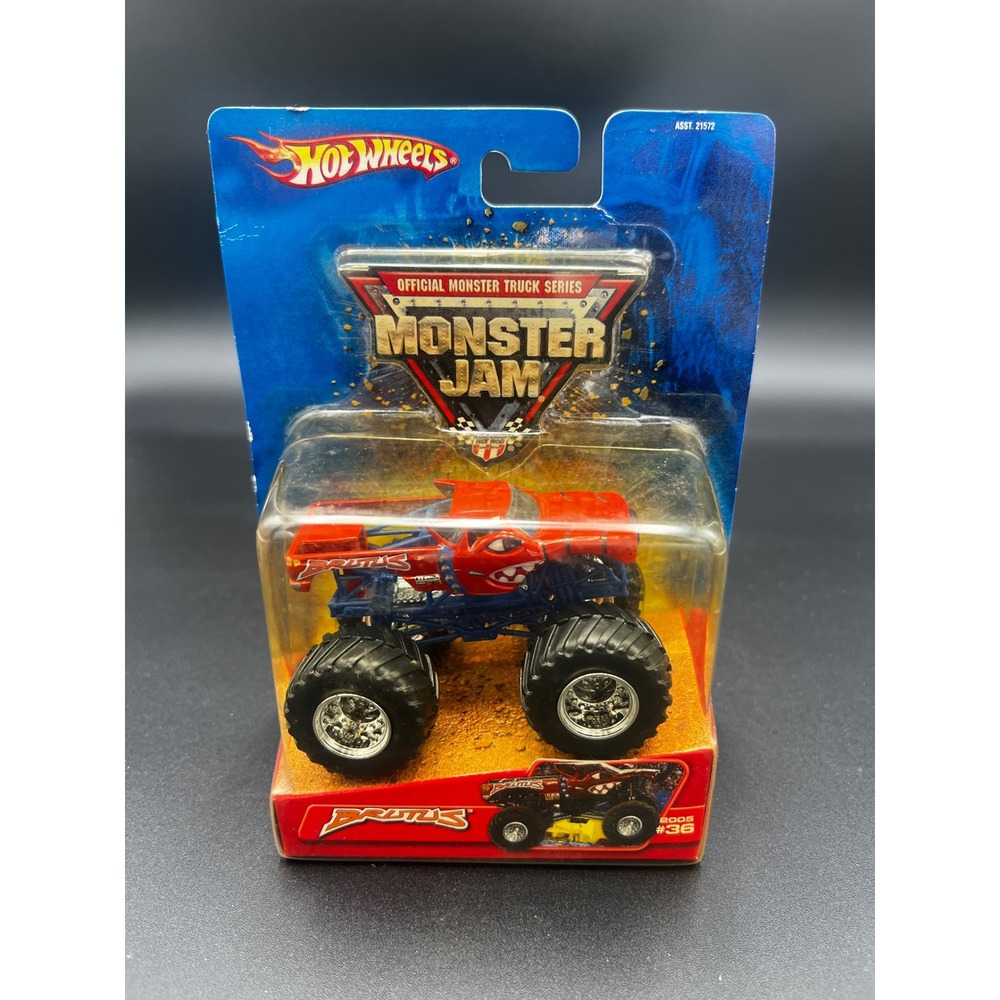 Hot Wheels Monster Jam Brutus 2005 Official Series #36 Red 1:64 Diecast Truck